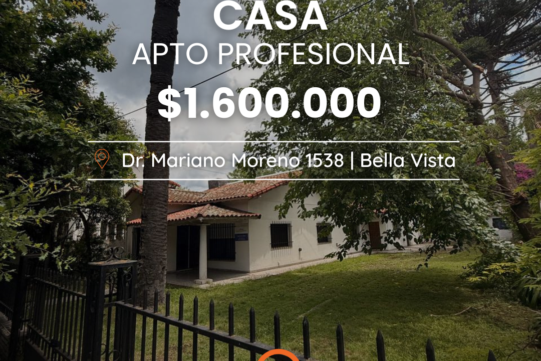 Alquiler casa Mariano Moreno 1538- Post